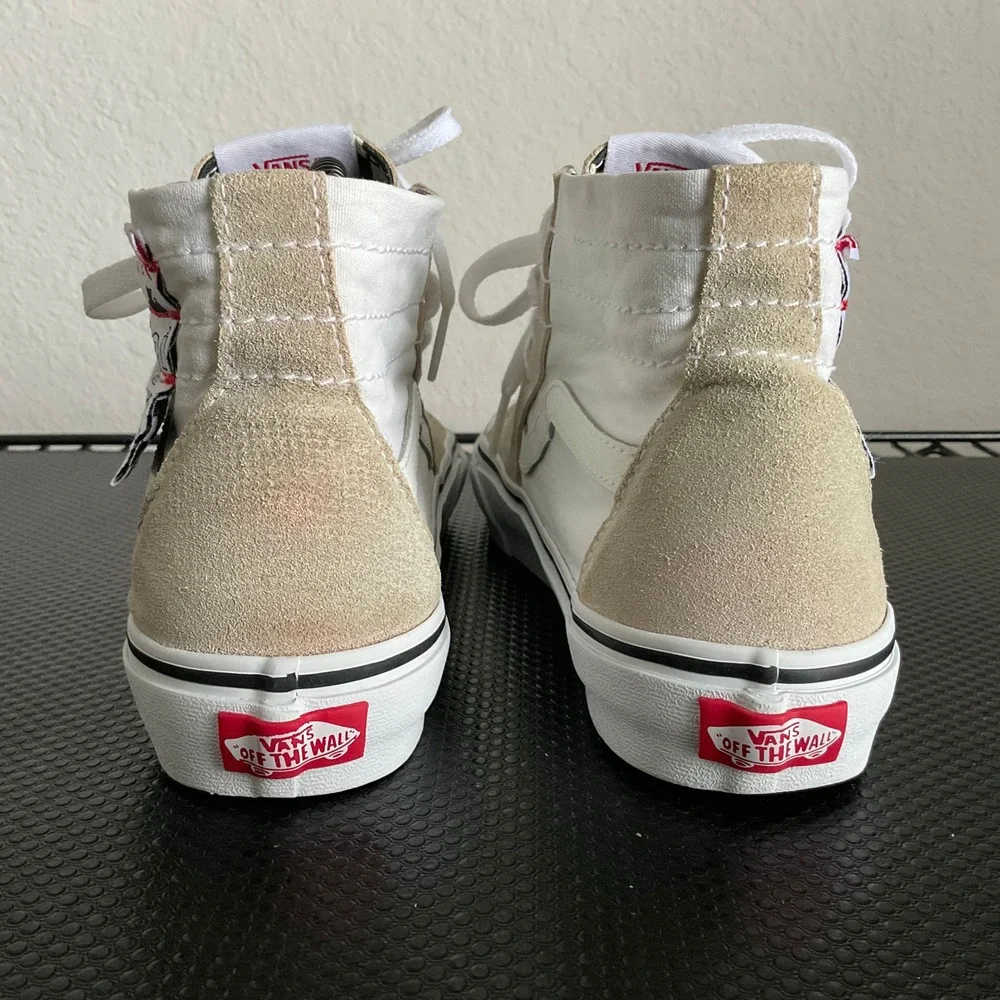 Vans Sk8-Mid Reissue Deconstructed Marshmallow Tan Checkerboard Mens 7 Shoes